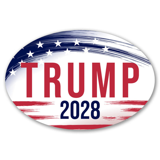 Magnet Me Up Donald Trump Republican Supporter Car Magnet 4"x6" Brush Stroke Oval Magnetic Decal, Political Election, Bumper Accessory for Cars, Trucks and SUVs, UV Printed, Crafted in the USA