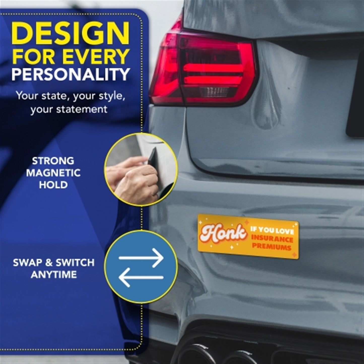 Magnet Me Up Honk If You Love Insurance Premiums Magnet, 3x8, 2 Pack