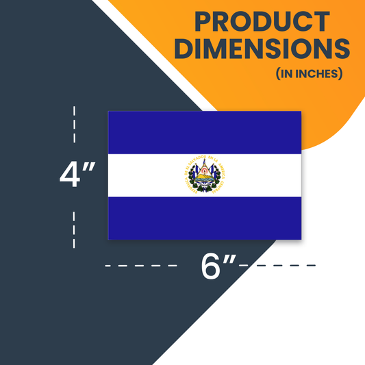 El Salvador Flag Car Magnet Decal - 4 x 6 Heavy Duty for Car Truck SUV …
