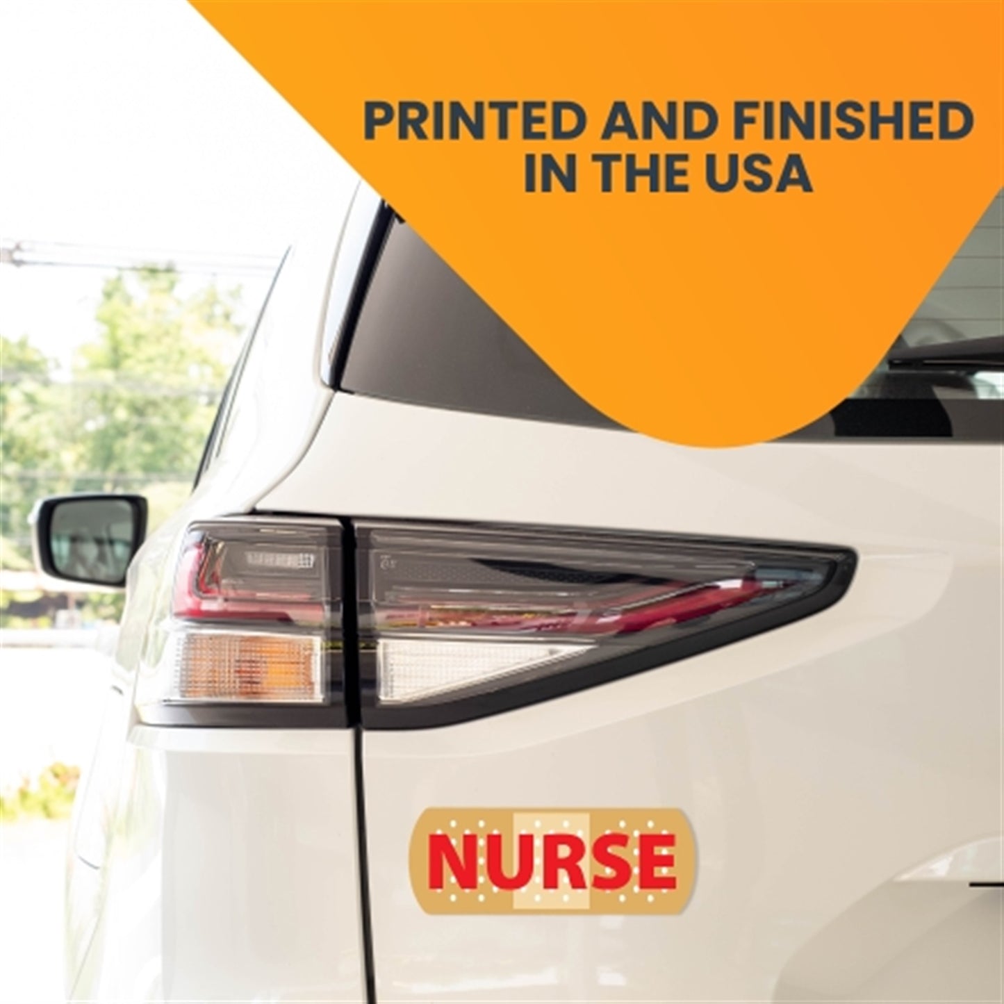 Magnet Me Up Nurse Band Aid Magnet Decal, 3x8 Inch, 2 Pack