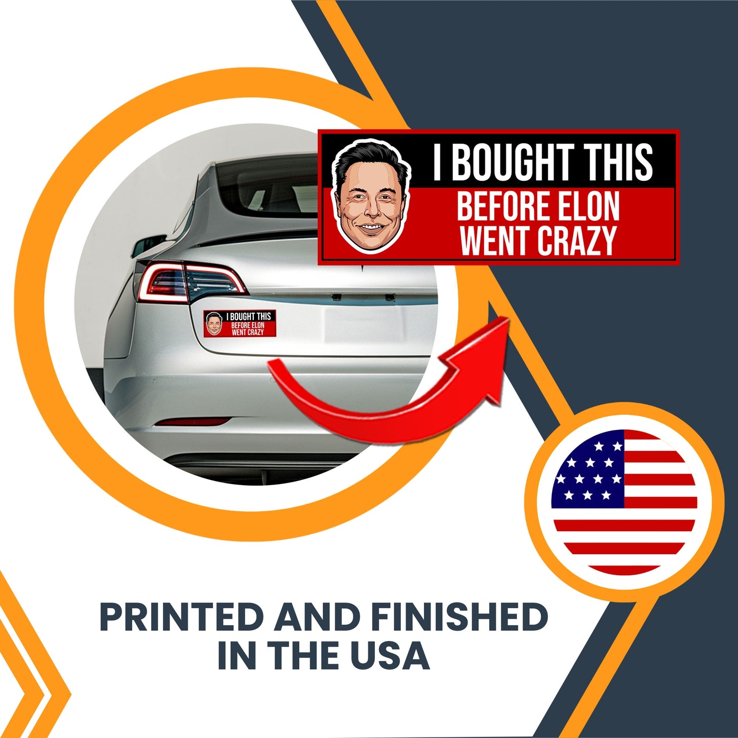 Magnet Me Up I Bought This Before Elon Went Crazy Magnet, 3x8, 2 Pack