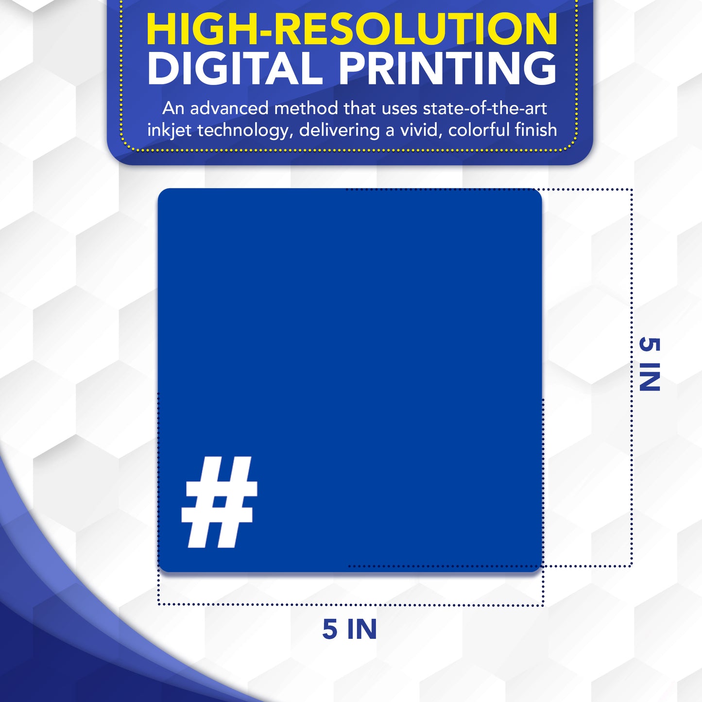Magnet Me Up 5x5 Inch Blue Square Alliance Automotive Magnet Decal, Anti-Hate Awareness Support Magnet, Full-Color UV Printed, Weatherproof, Durable Vehicle & Refrigerator Magnet, Made in USA