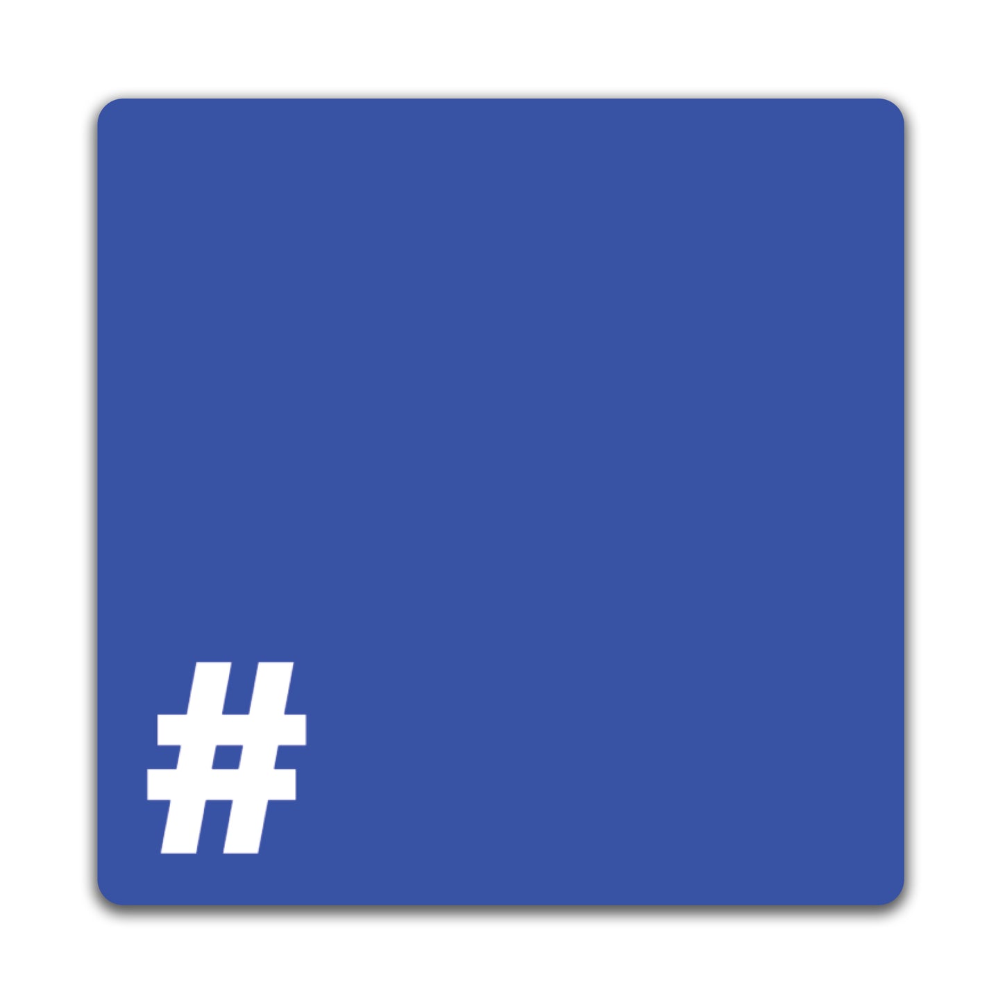 Magnet Me Up 5x5 Inch Blue Square Alliance Automotive Magnet Decal, Anti-Hate Awareness Support Magnet, Full-Color UV Printed, Weatherproof, Durable Vehicle & Refrigerator Magnet, Made in USA