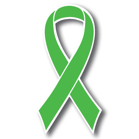 Magnet Me Up Kelly Green Gallbaldder Awareness Ribbon Car Magnet Decal Heavy Duty Waterproof