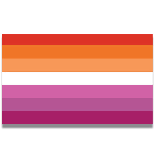 Magnet Me Up Lesbian Pride Flag Car Magnet Decal, 3x5 Inches, Heavy Duty Automotive Magnet for Car Truck SUV, in Support of LGBTQ