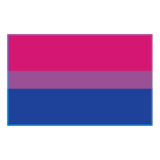 Magnet Me Up Bisexual Pride Flag Car Magnet Decal, 5x8 Inches, Pink Blue and Purple, Heavy Duty Automotive Magnet for Car Truck SUV, in Support of LGBTQ