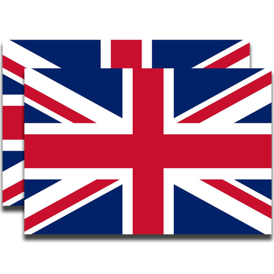 Magnet Me Up United Kingdom British Flag Magnet Decal, 4x6 Inches, 2 Pack, Automotive Magnet for Car, Truck, SUV, UK Union Jack Flag Car Magnet, Patriotic Auto Accessories, Made in USA
