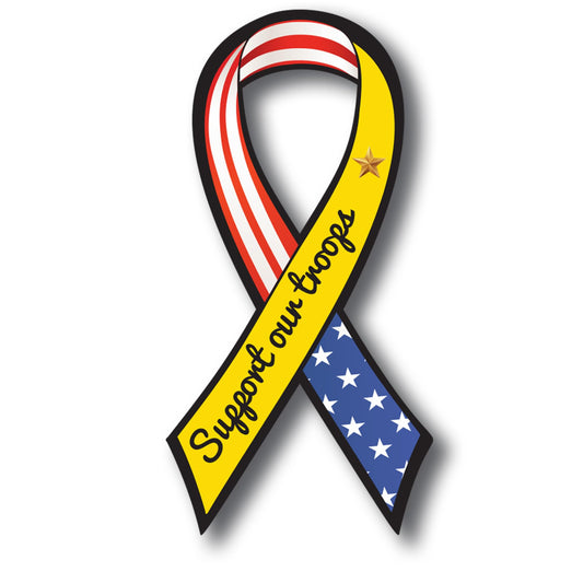 Magnet Me Up POW MIA You are Not Forgotten Patriotic Ribbon Magnet Decal, 3.5x7 Inches, Heavy Duty Automotive Magnet for Car Truck SUV, in Support of American Military, Crafted in The USA