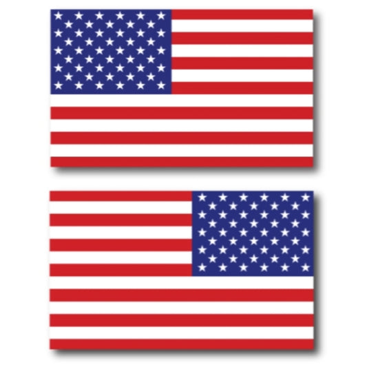 American Flag Car Magnet Decals -2 Pack 3 x 5 Opposing Heavy Duty for Car Truck SUV …