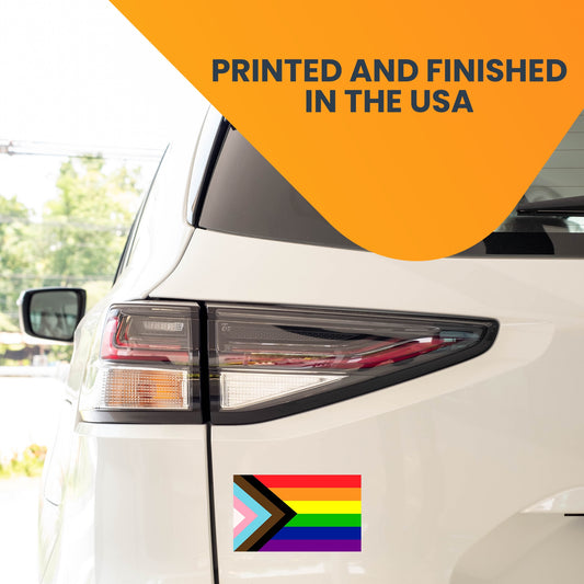 Magnet Me Up Gay Pride LGBTQ Flag Car Magnet Decal - LGBT - 3x5 - Waterproof Lesbian Gay Bisexual Transexual