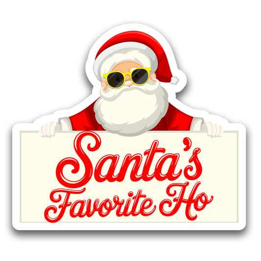 Magnet Me Up Santa's Favorite Ho Christmas Car Magnets, 5x4.5 Inches, Festive Holiday car or Fridge Decoration, Funny Idea, Cheeky and Fun Magnets