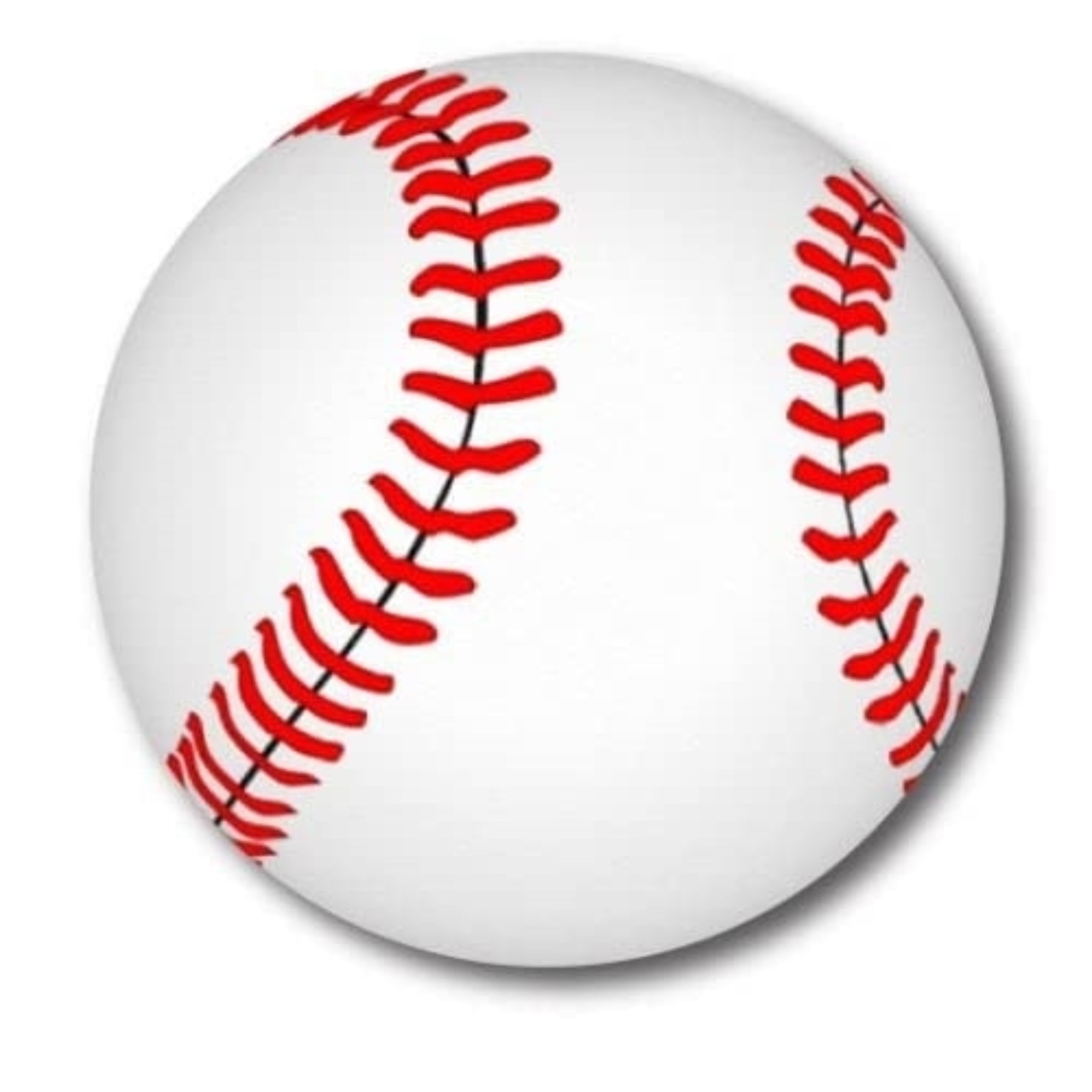 Magnet Me Up Baseball Magnet Decal, 5 Inch Round, Heavy Duty Automotiv ...