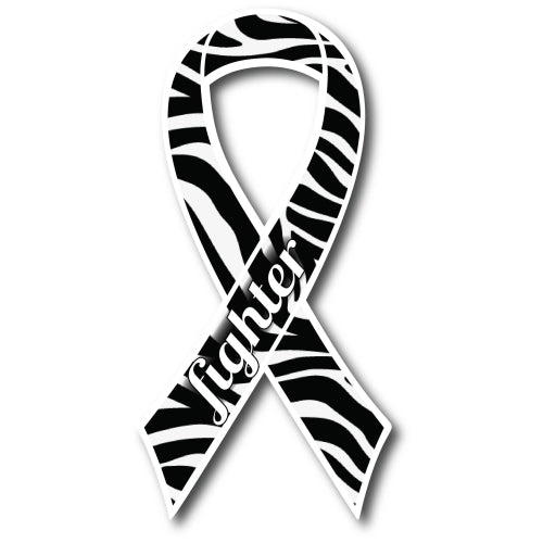 Magnet Me Up Zebra Carcinoid Fighter Ribbon Car Magnet Decal Heavy Duty Waterproof …