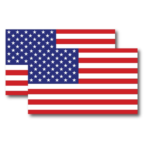 Magnet Me Up American Flag Magnet Decal 3x5 -2 Pack-Heavy Duty for Car Truck SUV