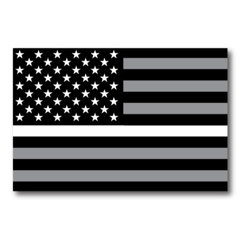 Thin White Line American Flag Magnet Decal 4x6 Heavy Duty for Car Truck SUV - In Support of all Emergency Medical Services …