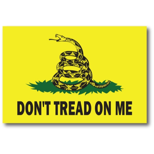 Don't Tread on Me Gadsden Flag 4"x6" Car Magnet Decal - Heavy Duty for Car Truck SUV …