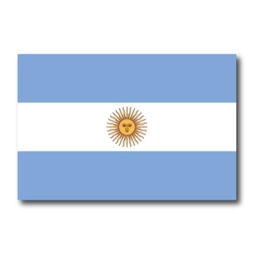 Argentina Argentinian Flag Car Magnet Decal - 4 x 6 Heavy Duty for Car Truck SUV