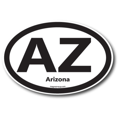 AZ Arizona Car Magnet 4X6" US State Oval Refrigerator Locker SUV Heavy Duty Waterproof… …
