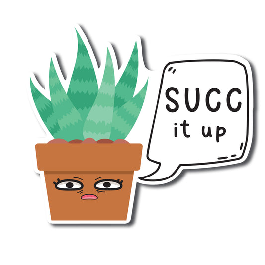 Magnet Me Up SUCC It Up Cute Funny Plant Succulent Magnet Decal, 5 inches, Heavy Duty Automotive Magnet for Car Truck SUV Or Any Other Magnetic Surface