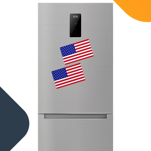 Magnet Me Up American Flag Car 7x12 Magnet Decal - 2 Pack - Heavy Duty for Car Truck RV Boat SUV Waterproof