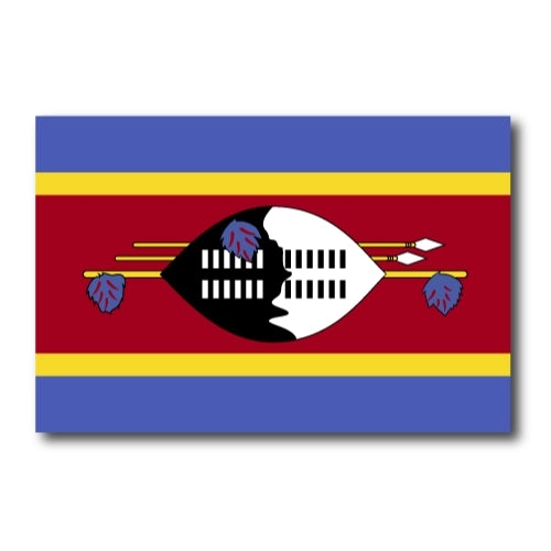 Swaziland Swazi Flag Car Magnet Decal - 4 x 6 Heavy Duty for Car Truck SUV