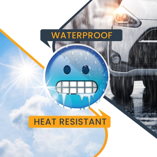 Magnet Me Up Hot and Cold Emoticon Magnet Decal, 5 Inch, 2 Piece Combo Pack, Cute Self-Expression Decorative Magnet for Car, Truck, SUV, Or Any Other Magnetic Surface