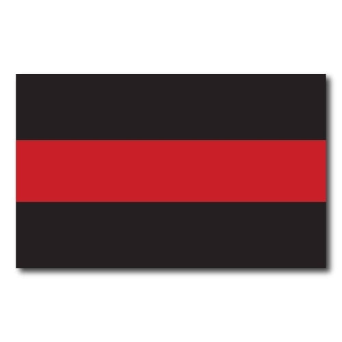 Thin Red Line Magnet Decal - 5 x 8 Heavy Duty for Car Truck SUV - In Support of Our Firefighters and Local Fire Departments ?