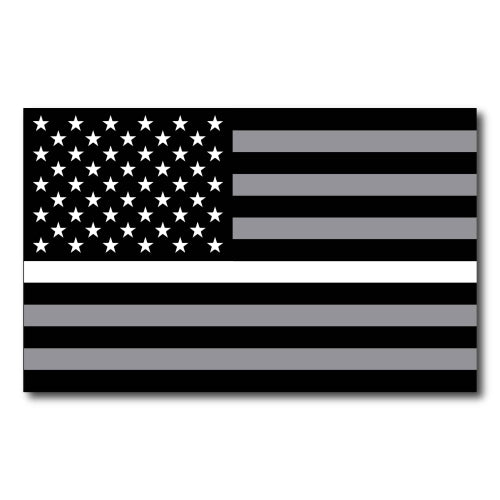 Thin White Line American Flag Magnet Decal 5x8 Heavy Duty for Car Truck SUV - In Support of all Emergency Medical Services ?