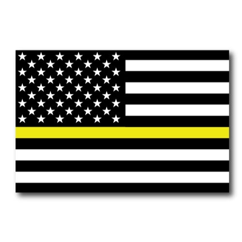 Thin Yellow Line American Flag Magnet Decal 4x6 Heavy Duty for Car Truck SUV - In Support of Our Security Guards and Officers …