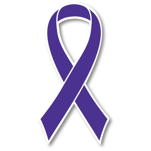 Violet Hodgkins Lymphoma and Testicular Cancer Awareness Ribbon Car Magnet Decal Heavy Duty Waterproof …