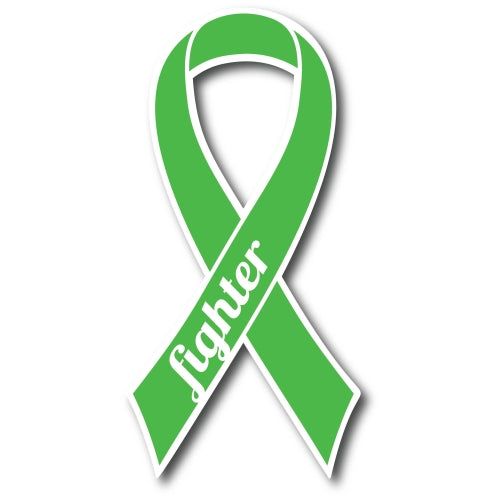 Magnet Me Up Kelly Green Gallbladder Fighter Ribbon Car Magnet Decal Heavy Duty Waterproof. . .