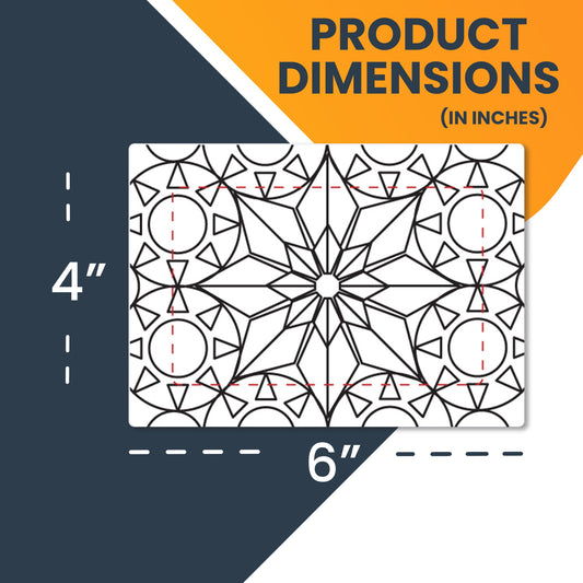 Color Your Own Christmas Star Picture Frame Magnet, DIY, Decorate a Holiday Magnetic Picture Frame - 5 x 7" Frame with a 3.5 x 5.5" Cut-Out Center Magnet