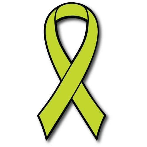 Lime Non Hodgkins Lymphoma Cancer Awareness Ribbon Car Magnet Decal Heavy Duty Waterproof …