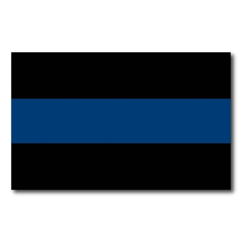 Thin Blue Line Magnet Decal - 5 x 8 Heavy Duty for Car Truck SUV - in Support of Police and Law Enforcement Officers