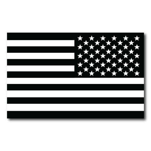Black and White American Flag Magnet 5x8 Decal Heavy Duty for Car Truck SUV - In Support of Our Firefighters and Local Fire Departments ?