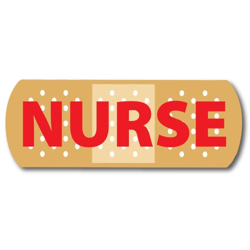 Nurse Band Aid Car Magnet 3 x 8" Decal Great for Car Truck Refrigerator Locker SUV Heavy Duty Waterproof …