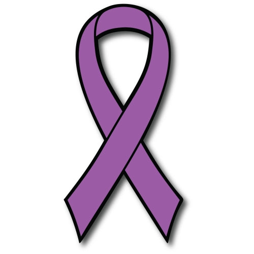 Purple Pancreatic and Leiomyosarcoma Cancer Awareness Ribbon Car Magnet Decal Heavy Duty Waterproof …