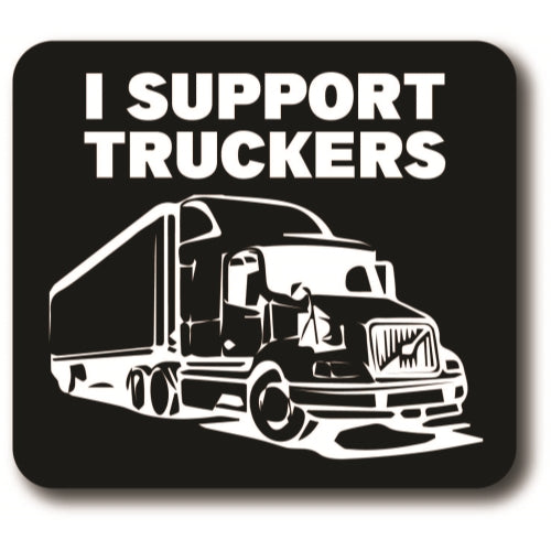 Magnet Me Up I Support Truckers 4x4.5 Car Magnet Decal, Heavy Duty for Car Truck SUV