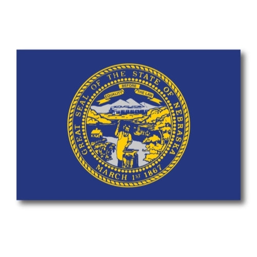 Nebraska Car Magnet US State Flag Refrigerator Locker SUV Heavy Duty Waterproof… …