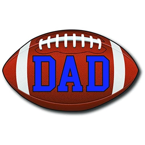 Magnet Me Up Football Dad Car Magnet 5" Round Heavy Duty for Car Truck SUV Waterproof