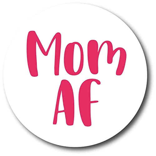 Magnet Me UP Mom AF 5" Round, Heavy Duty Automotive Magnet for Car Truck SUV,