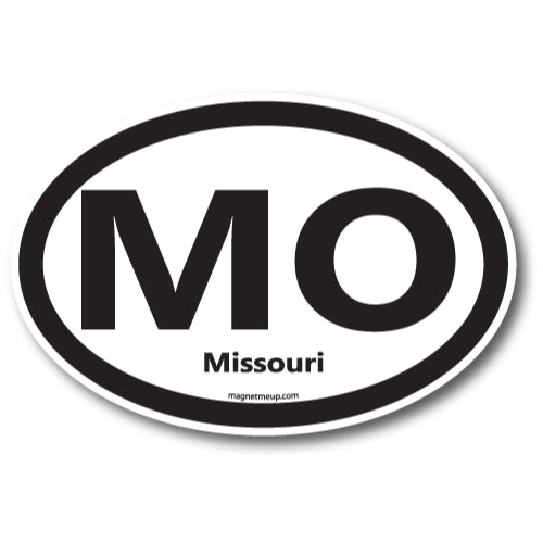 MO Missouri Car Magnet 4x6" US State Oval Refrigerator Locker SUV Heavy Duty Waterproof… …