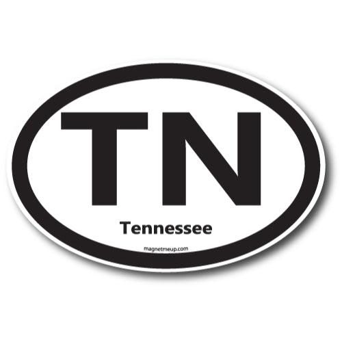 TN Tennessee Car Magnet 4X6" US State Oval Refrigerator Locker SUV Heavy Duty Waterproof… …
