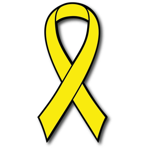 Yellow Bladder Cancer Awareness Ribbon Car Magnet Decal Heavy Duty Waterproof …