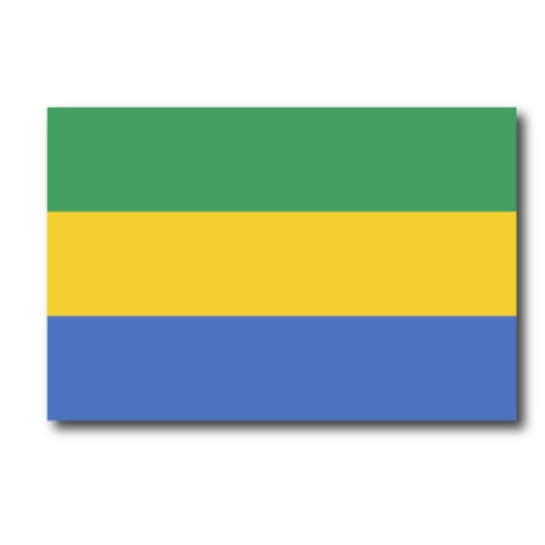 Gabon Gabonese Flag Car Magnet Decal - 4 x 6 Heavy Duty for Car Truck SUV