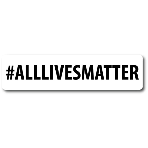#ALLLIVESMATTER Magnet, in Support of Everyone - 2x8" Decal Heavy Duty for Car Truck SUV …