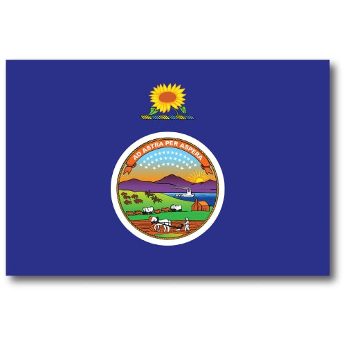 Magnet Me Up Kansas Car Magnet Decal US State Flag 4x6 Refrigerator Locker SUV Heavy Duty Waterproof