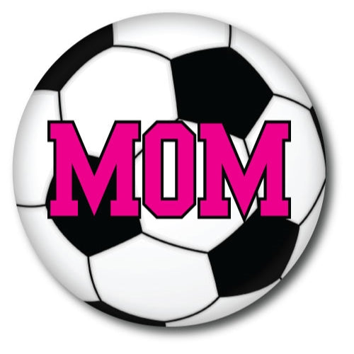 Soccer Mom Car Magnet 5" Round Soccer Ball Heavy Duty for Car Truck SUV Waterproof …