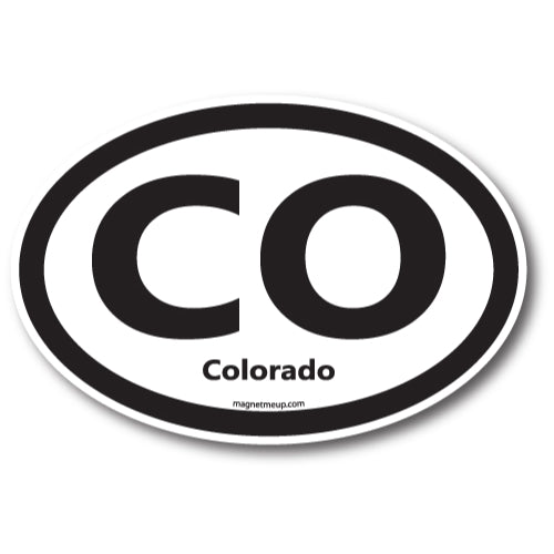 CO Colorado Car Magnet 4X6" US State Oval Refrigerator Locker SUV Heavy Duty Waterproof… …