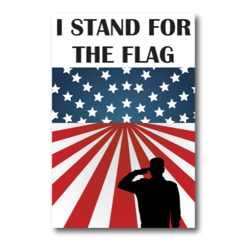 I Stand For The Flag American Flag Car Magnet Decal 6 in x 4 in Heavy Duty for Car Truck SUV Waterproof …